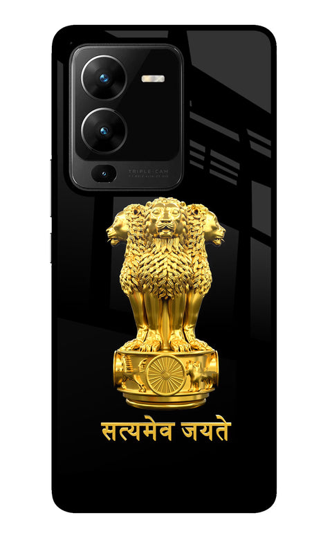 Satyamev Jayate Golden Vivo V25 Pro 5G Glass Case