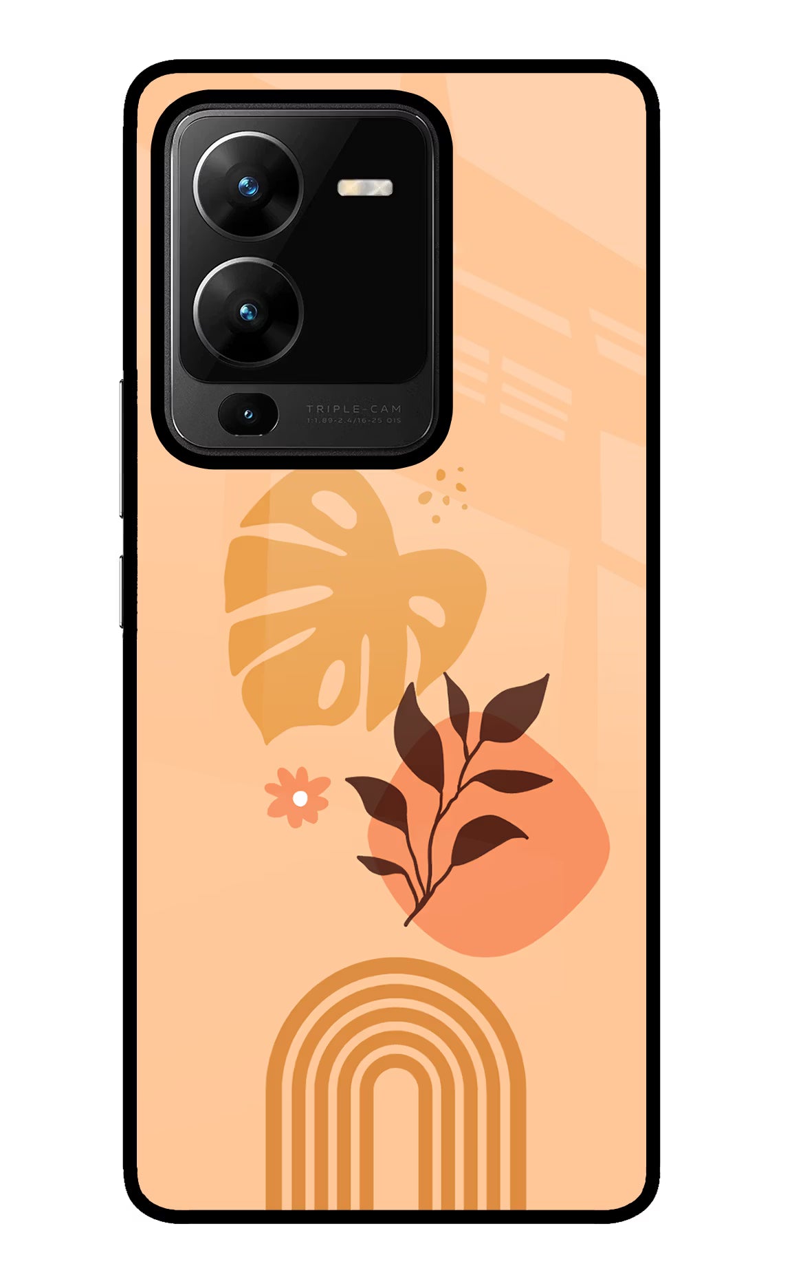 Bohemian Art Vivo V25 Pro 5G Glass Case Back Cover by Casekaro