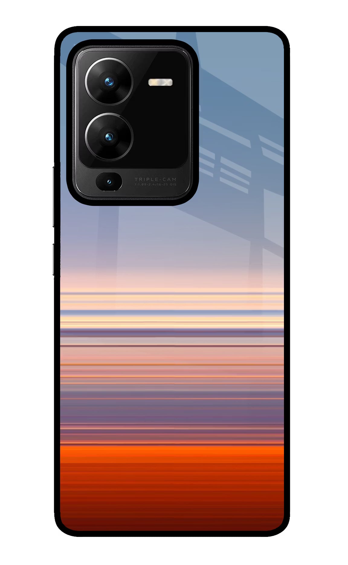 Morning Colors Vivo V25 Pro 5G Glass Case Back Cover by Casekaro