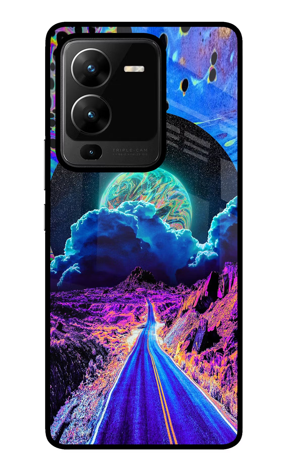 Psychedelic Painting Vivo V25 Pro 5G Glass Case