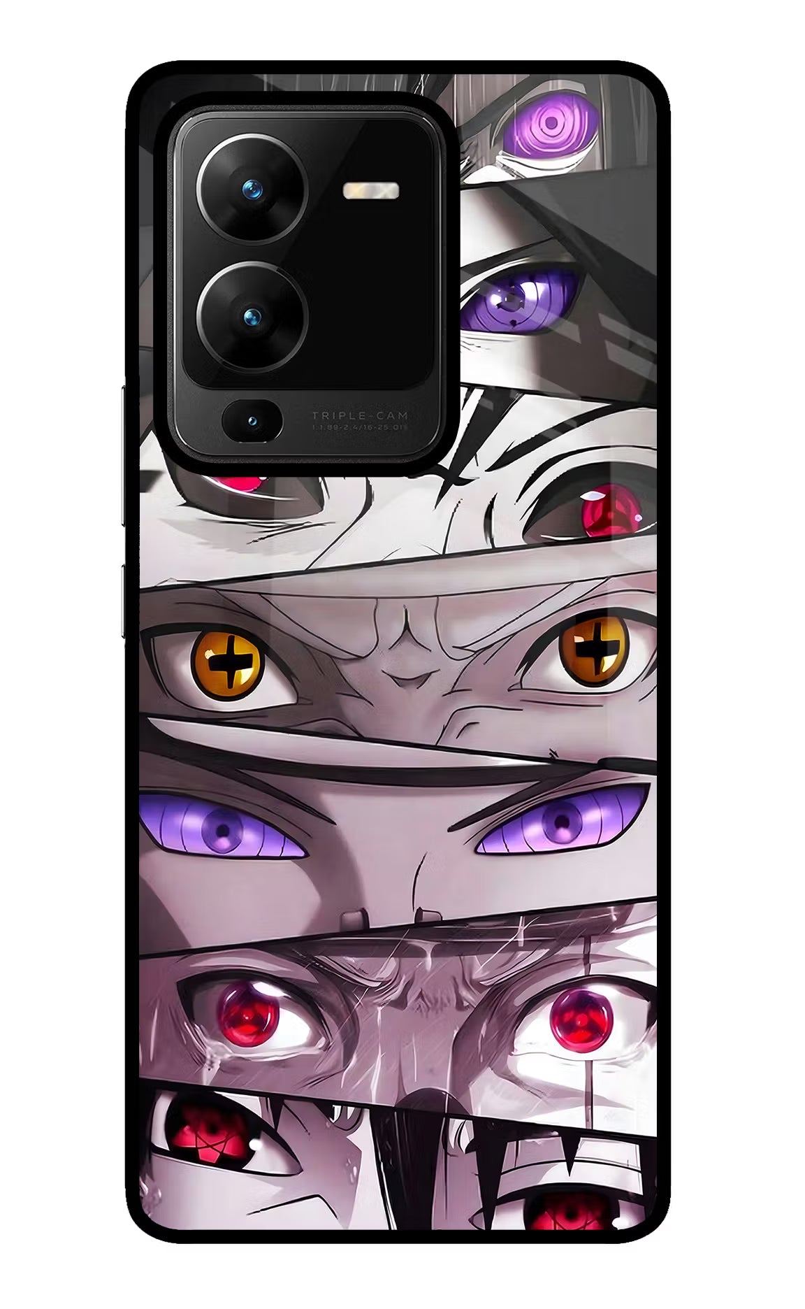 Naruto Anime Vivo V25 Pro 5G Glass Case Back Cover by Casekaro
