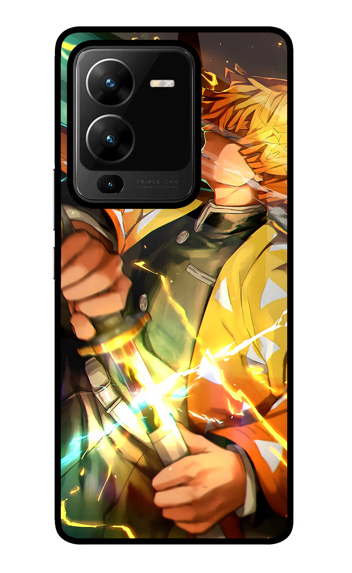 Demon Slayer Vivo V25 Pro 5G Glass Case Back Cover by Casekaro