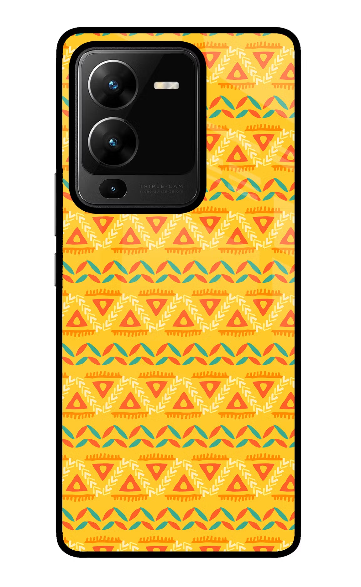 Tribal Pattern Vivo V25 Pro 5G Glass Case