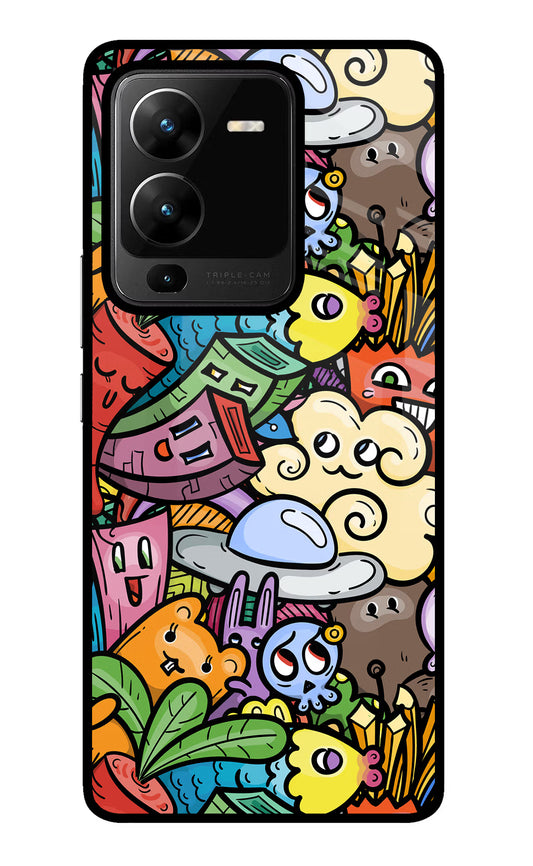 Veggie Doodle Vivo V25 Pro 5G Glass Case