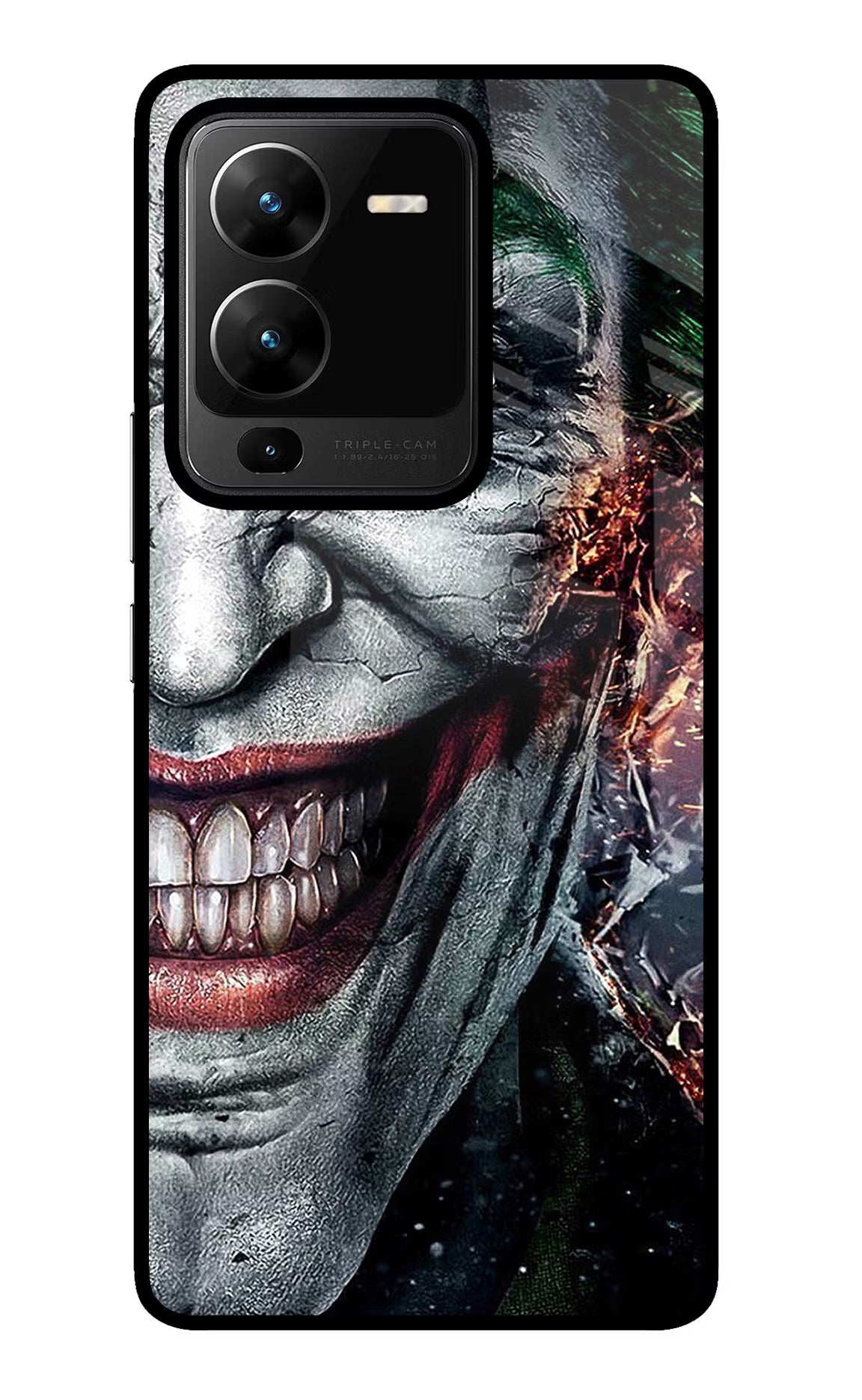 Joker Cam Vivo V25 Pro 5G Glass Case Back Cover by Casekaro