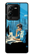 Focused Hustler (AI Generated) Vivo V25 Pro 5G Glass Case