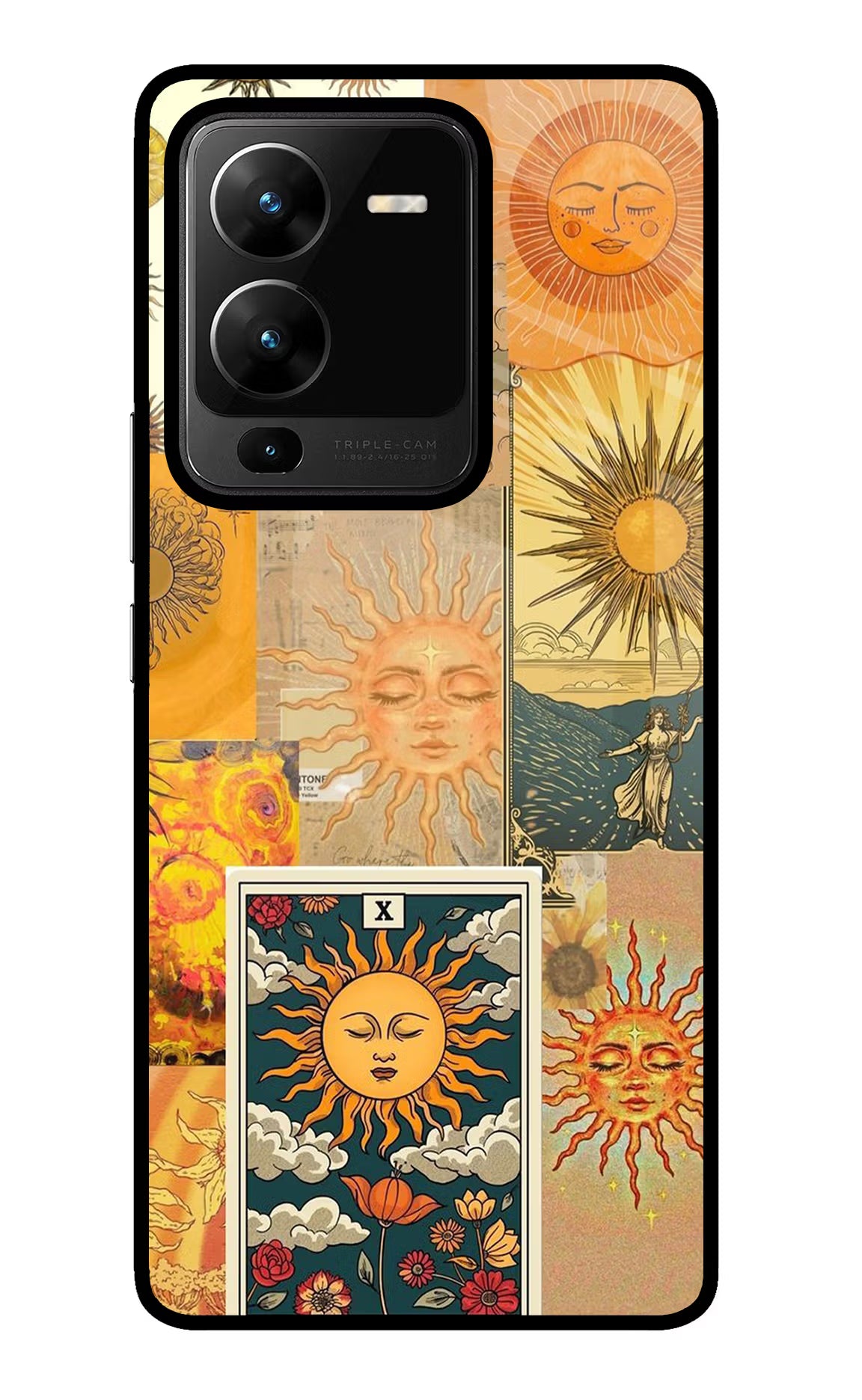 Sun Vivo V25 Pro 5G Glass Case Back Cover by Casekaro