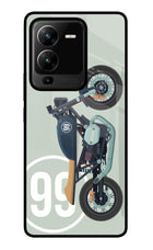Classic Cafe Racer 99 Vivo V25 Pro 5G Glass Case