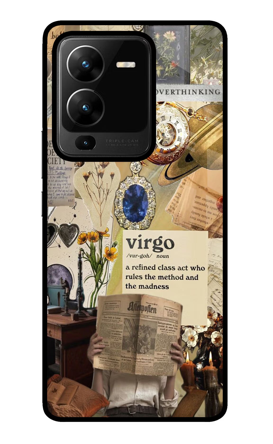 Virgo Zodiac Vivo V25 Pro 5G Glass Case