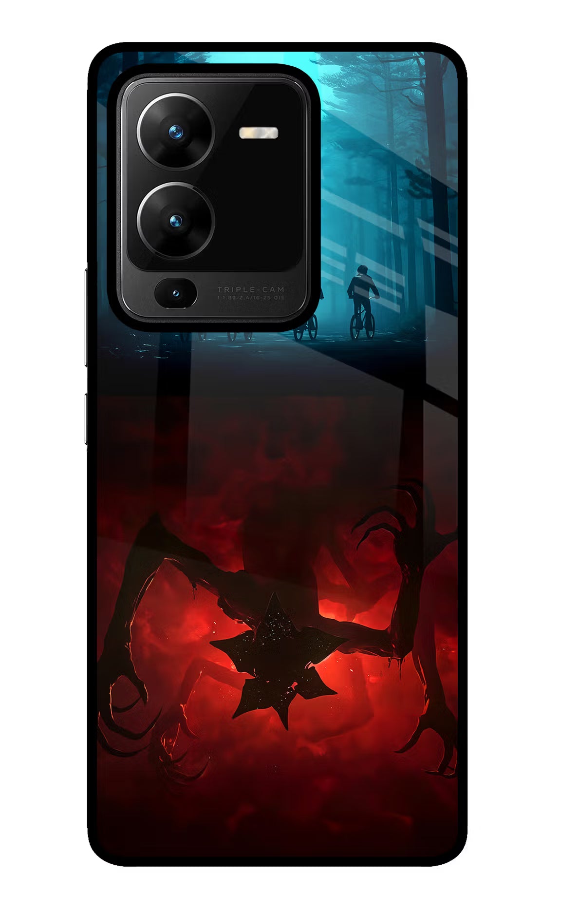 Ordinary Things Downside Up Vivo V25 Pro 5G Glass Case Back Cover by Casekaro