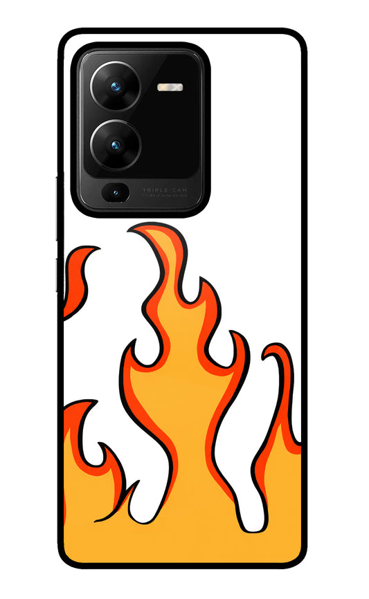 Fired Up – White Vivo V25 Pro 5G Glass Case