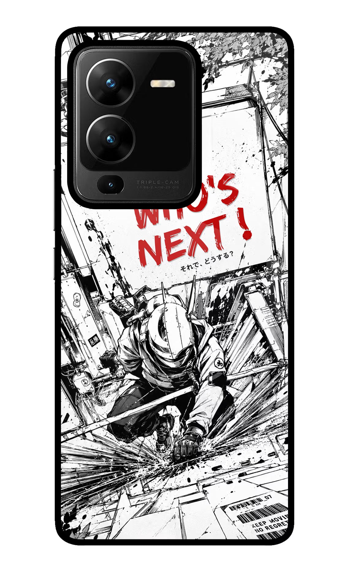 Who's Next Vivo V25 Pro 5G Glass Case Back Cover by Casekaro