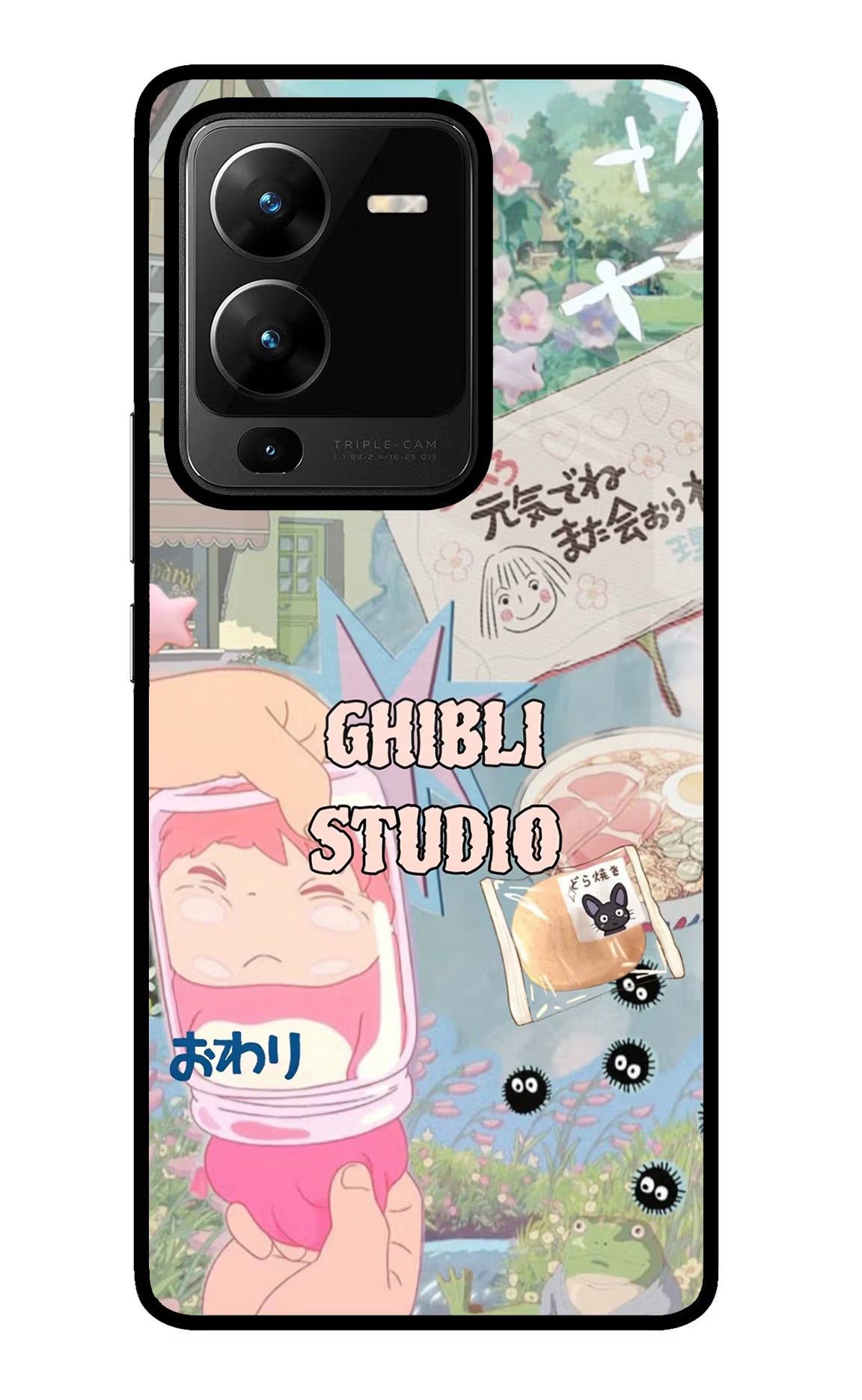 Studio Ghibli Vivo V25 Pro 5G Glass Case