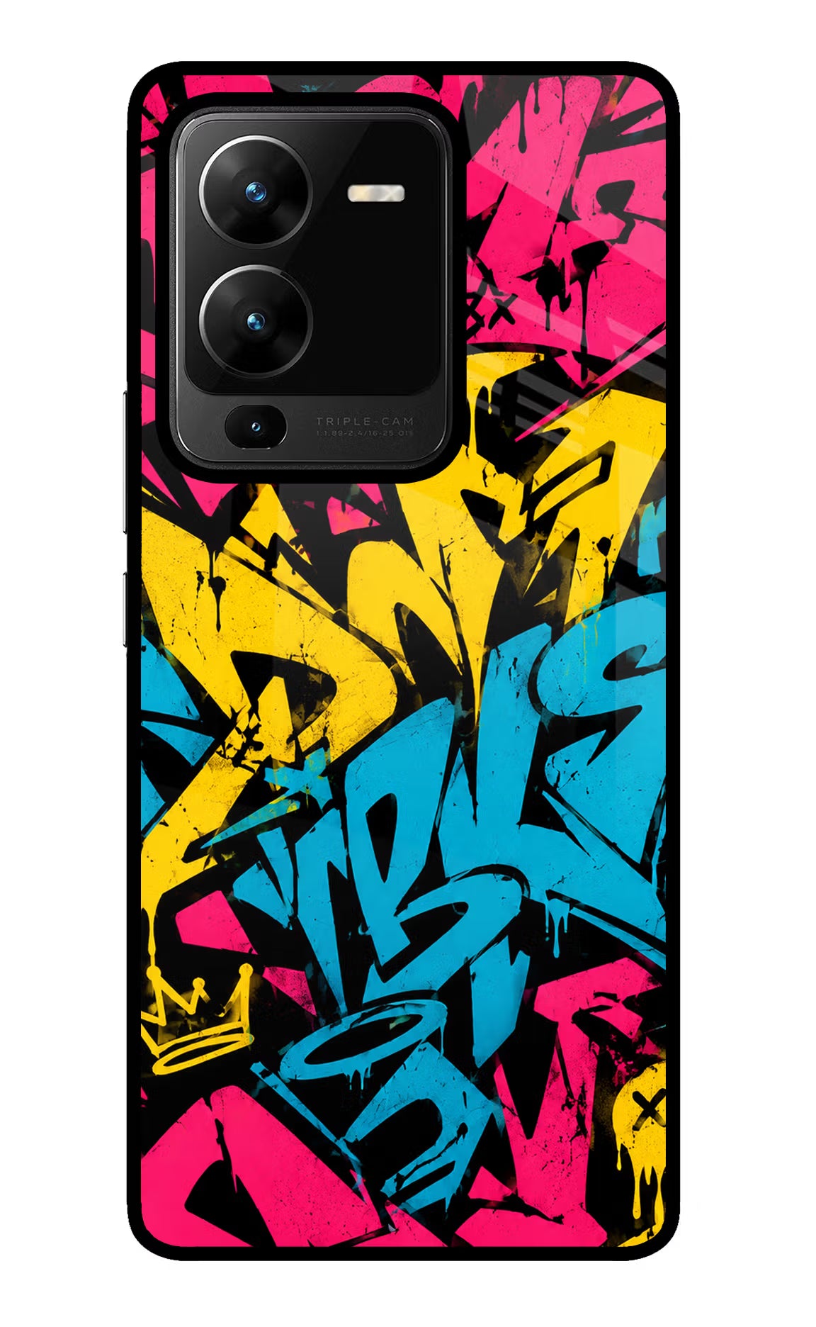 Graffiti Vibe Vivo V25 Pro 5G Glass Case