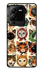 Cool Cat Vivo V25 Pro 5G Glass Case