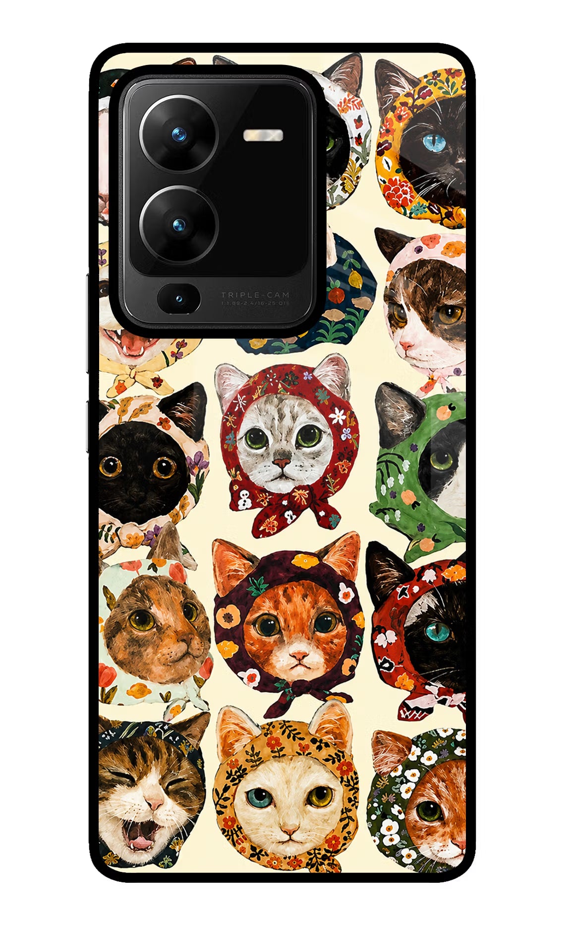 Cool Cat Vivo V25 Pro 5G Glass Case