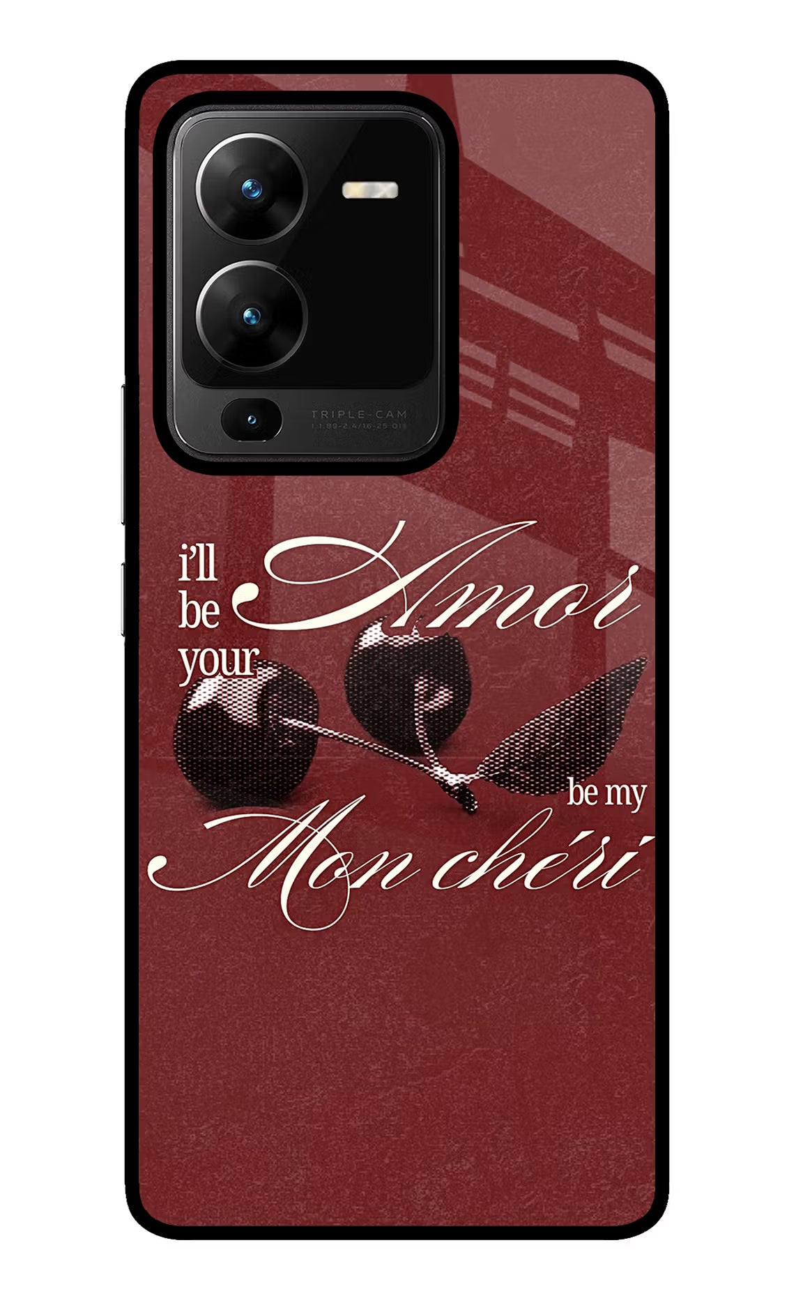 Velvet Cherry Vivo V25 Pro 5G Glass Case