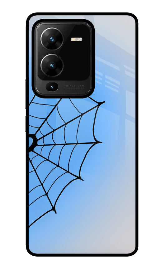 Blue Web Vivo V25 Pro 5G Glass Case