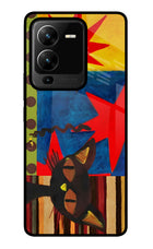 Pop Cat Vivo V25 Pro 5G Glass Case