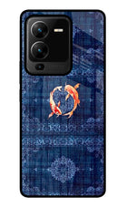 Koi Blue Vivo V25 Pro 5G Glass Case