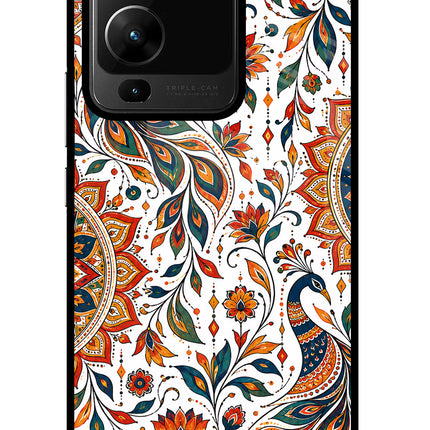 White Mayura Vivo V25 Pro 5G Glass Case