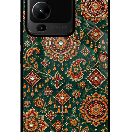Green Pataka Vivo V25 Pro 5G Glass Case