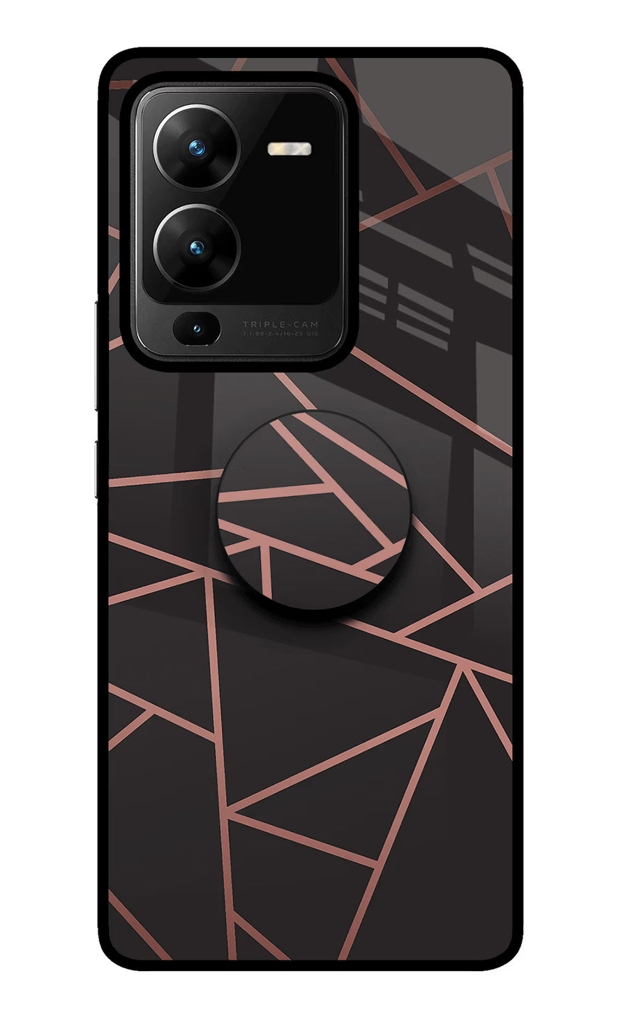 Geometric Pattern Vivo V25 Pro 5G Pop Case, Glass case