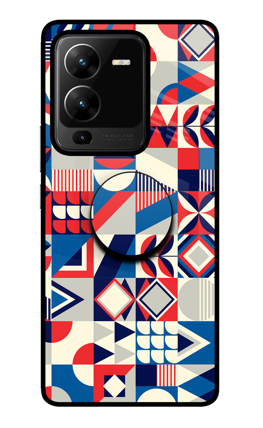 Colorful Pattern Vivo V25 Pro 5G Pop Case, Glass case
