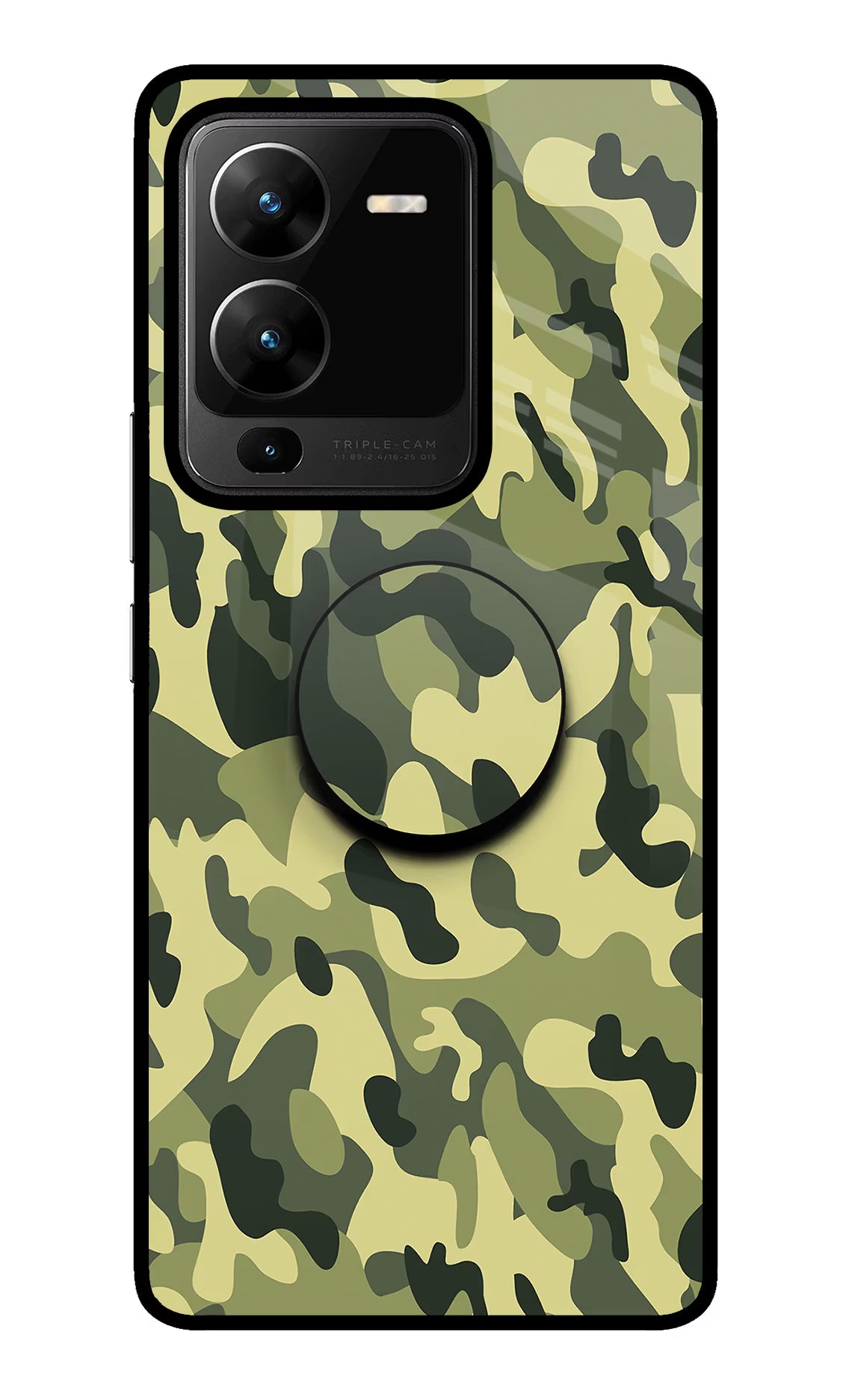 Camouflage Vivo V25 Pro 5G Pop Case by Casekaro