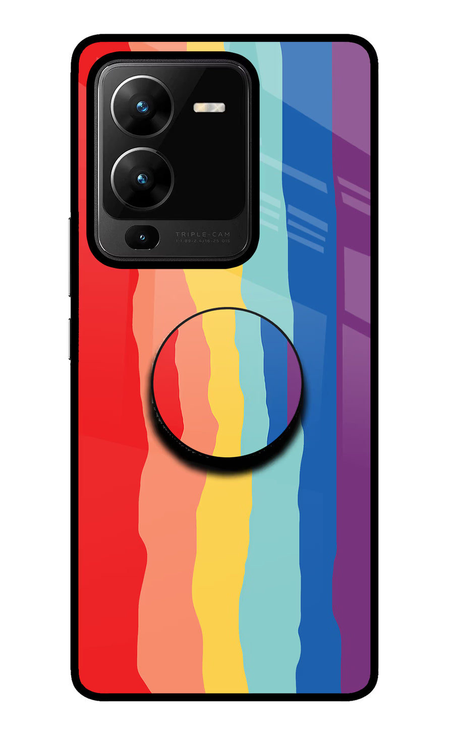 Rainbow Vivo V25 Pro 5G Pop Case, Glass case