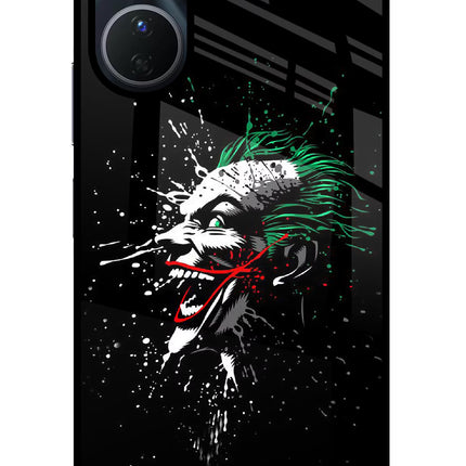 Joker Vivo Y16 Glass Case Back Cover by Casekaro