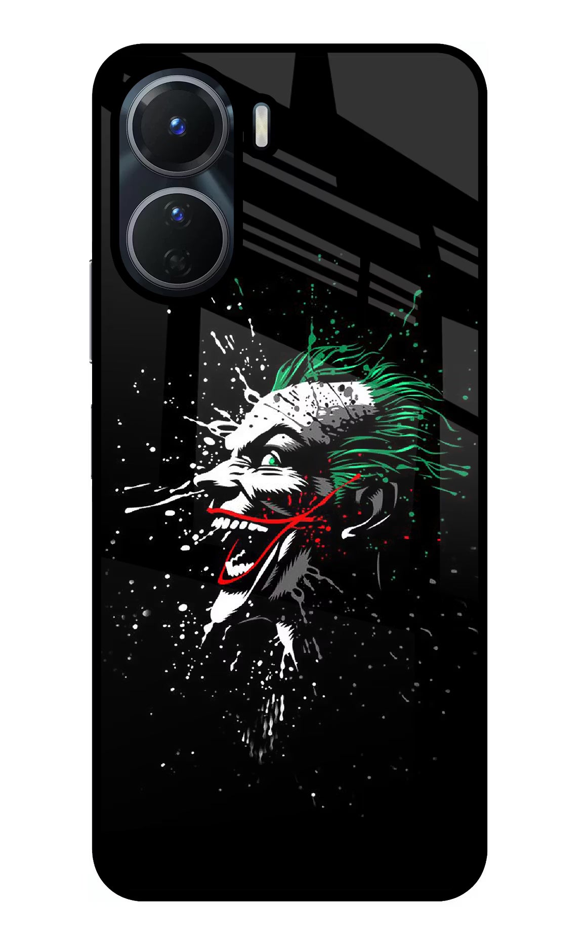 Joker Vivo Y16 Glass Case Back Cover by Casekaro