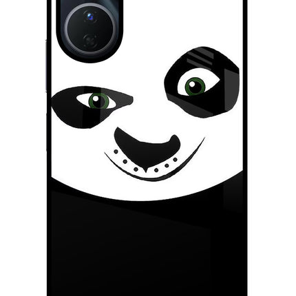 Panda Vivo Y16 Glass Case Back Cover by Casekaro
