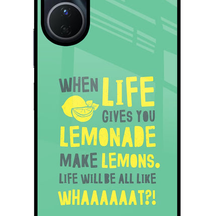 Quote Vivo Y16 Glass Case Back Cover by Casekaro