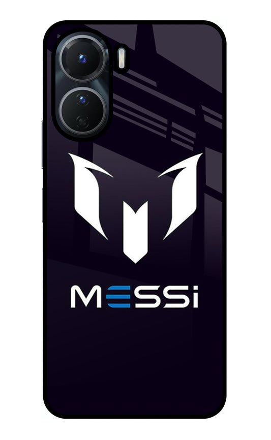 Messi Logo Vivo Y16 Glass Case