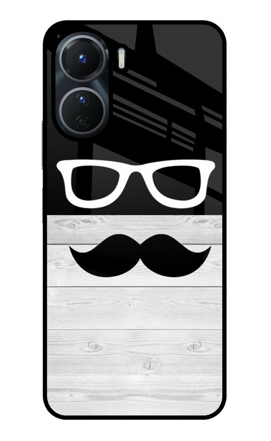 Mustache Vivo Y16 Glass Case