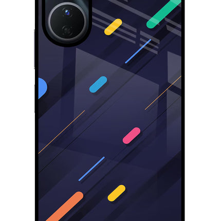 Abstract Design Vivo Y16 Glass Case Back Cover by Casekaro