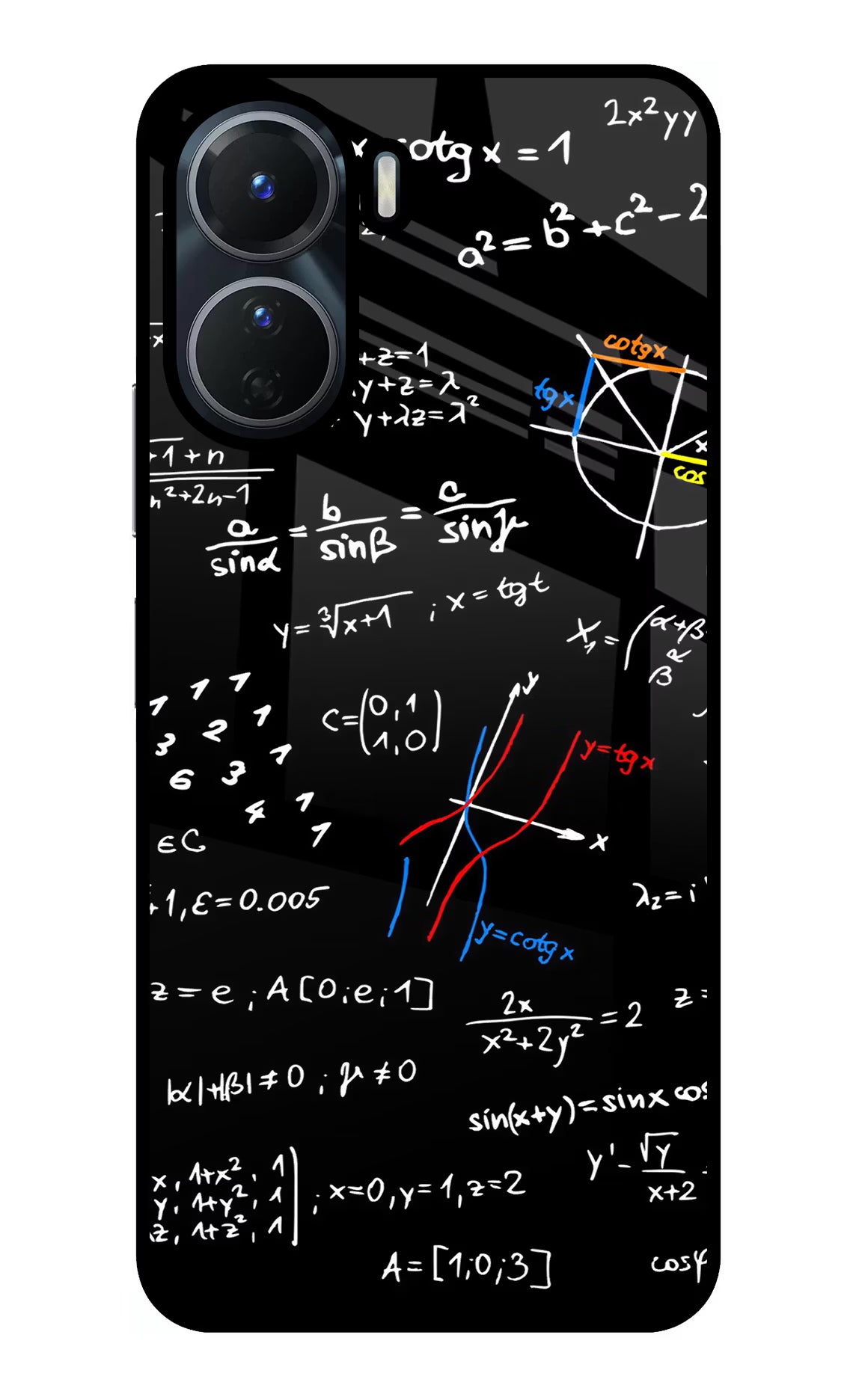 Mathematics Formula Vivo Y16 Glass Case