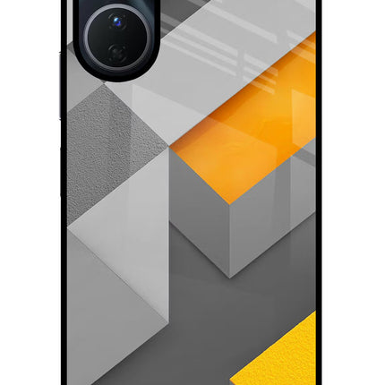 Abstract Vivo Y16 Glass Case Back Cover by Casekaro