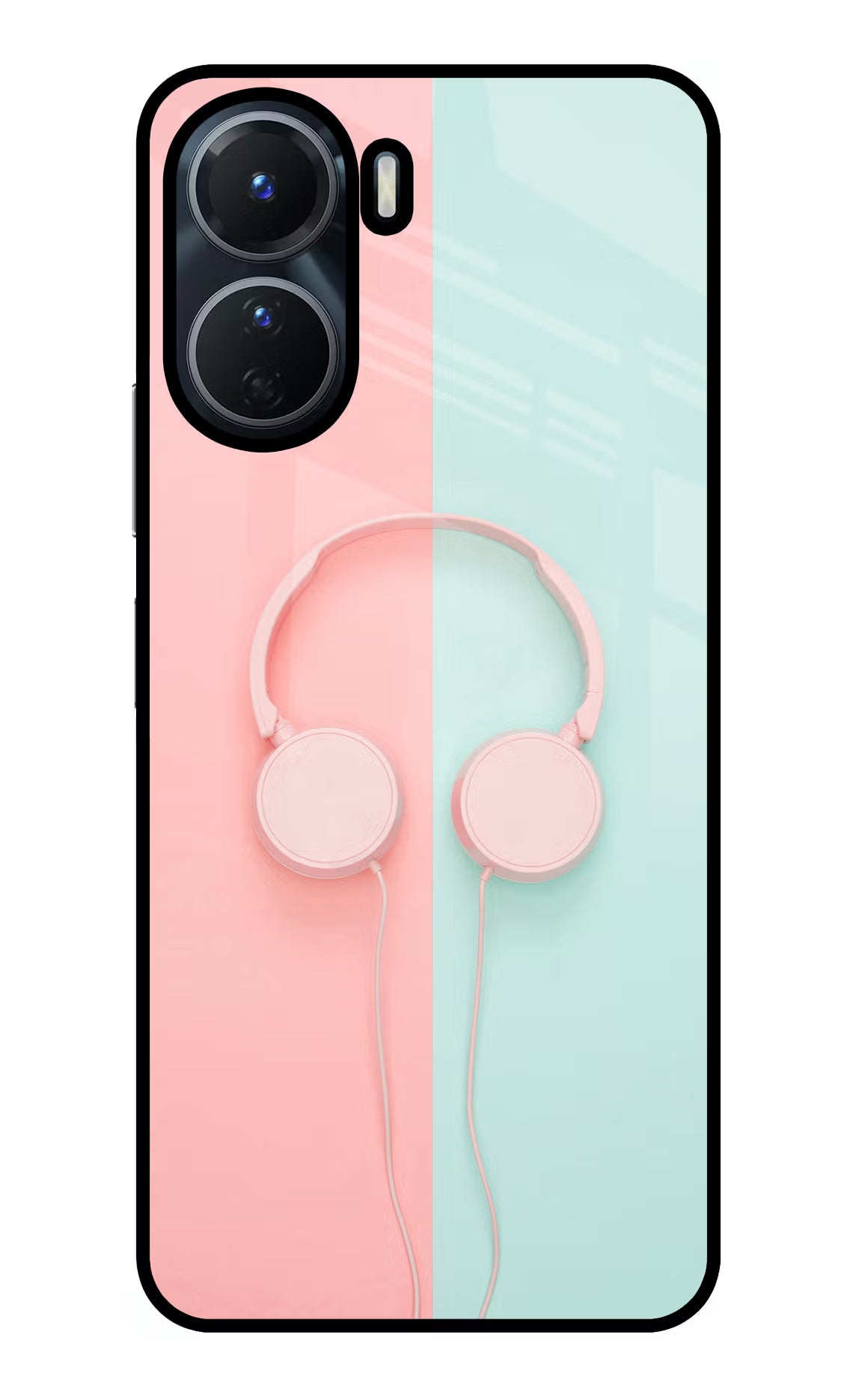 Music Lover Vivo Y16 Glass Case Back Cover by Casekaro