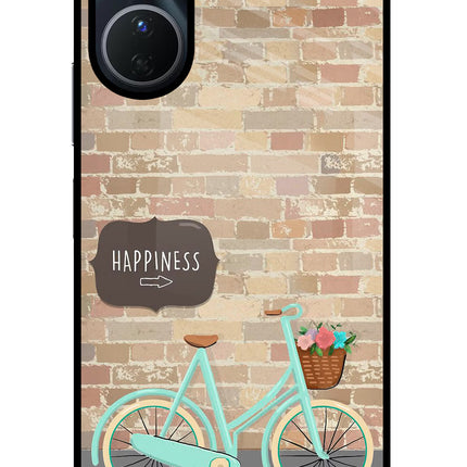 Happiness Artwork Vivo Y16 Glass Case Back Cover by Casekaro