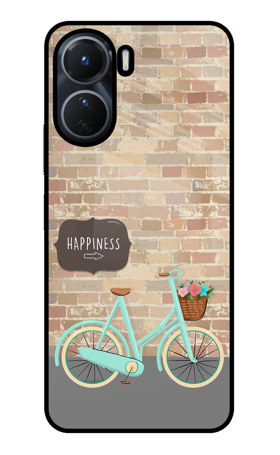 Happiness Artwork Vivo Y16 Glass Case