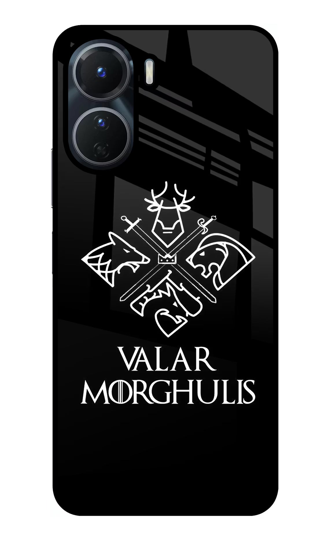 Valar Morghulis | Game Of Thrones Vivo Y16 Glass Case Back Cover by Casekaro