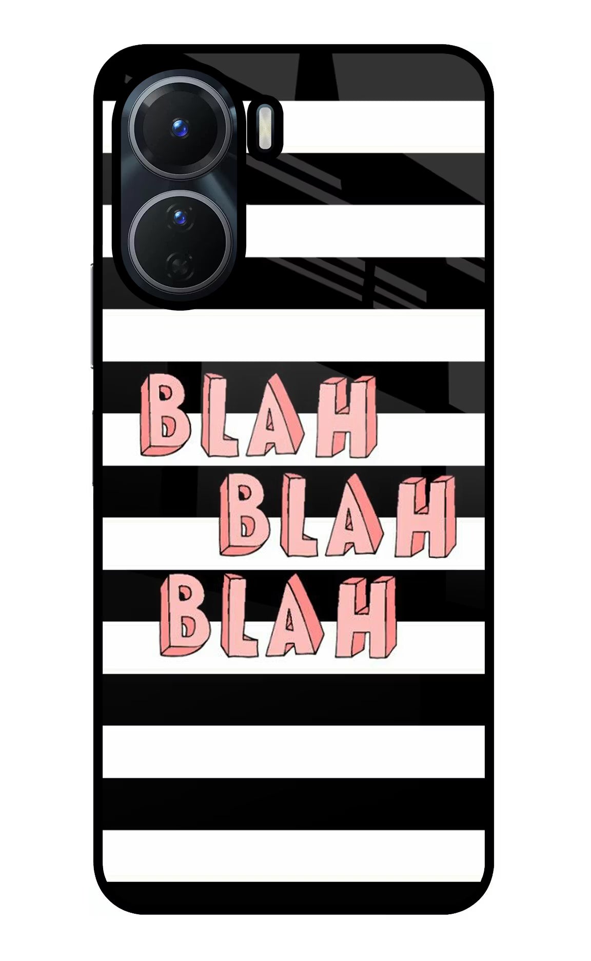 Blah Blah Blah Vivo Y16 Glass Case