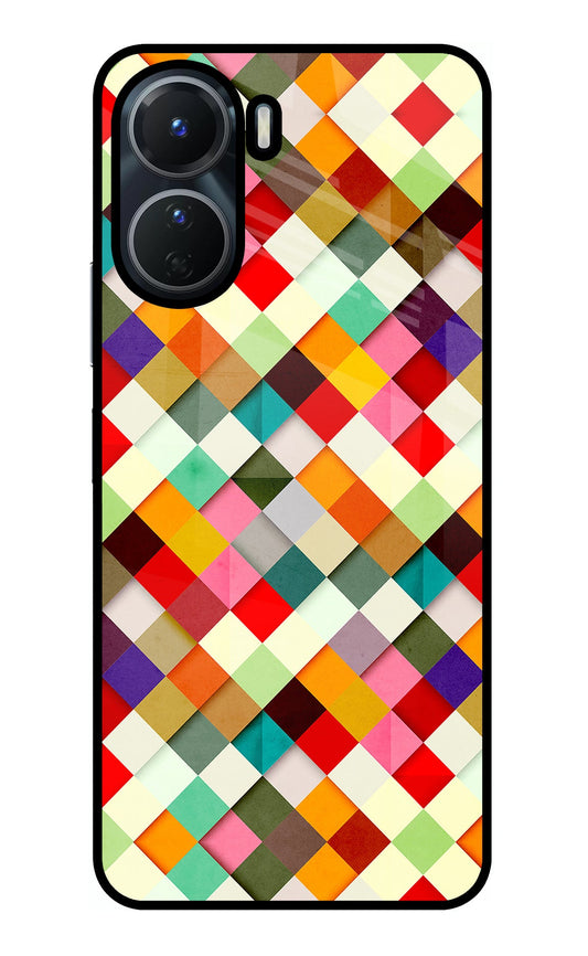 Geometric Abstract Colorful Vivo Y16 Glass Case