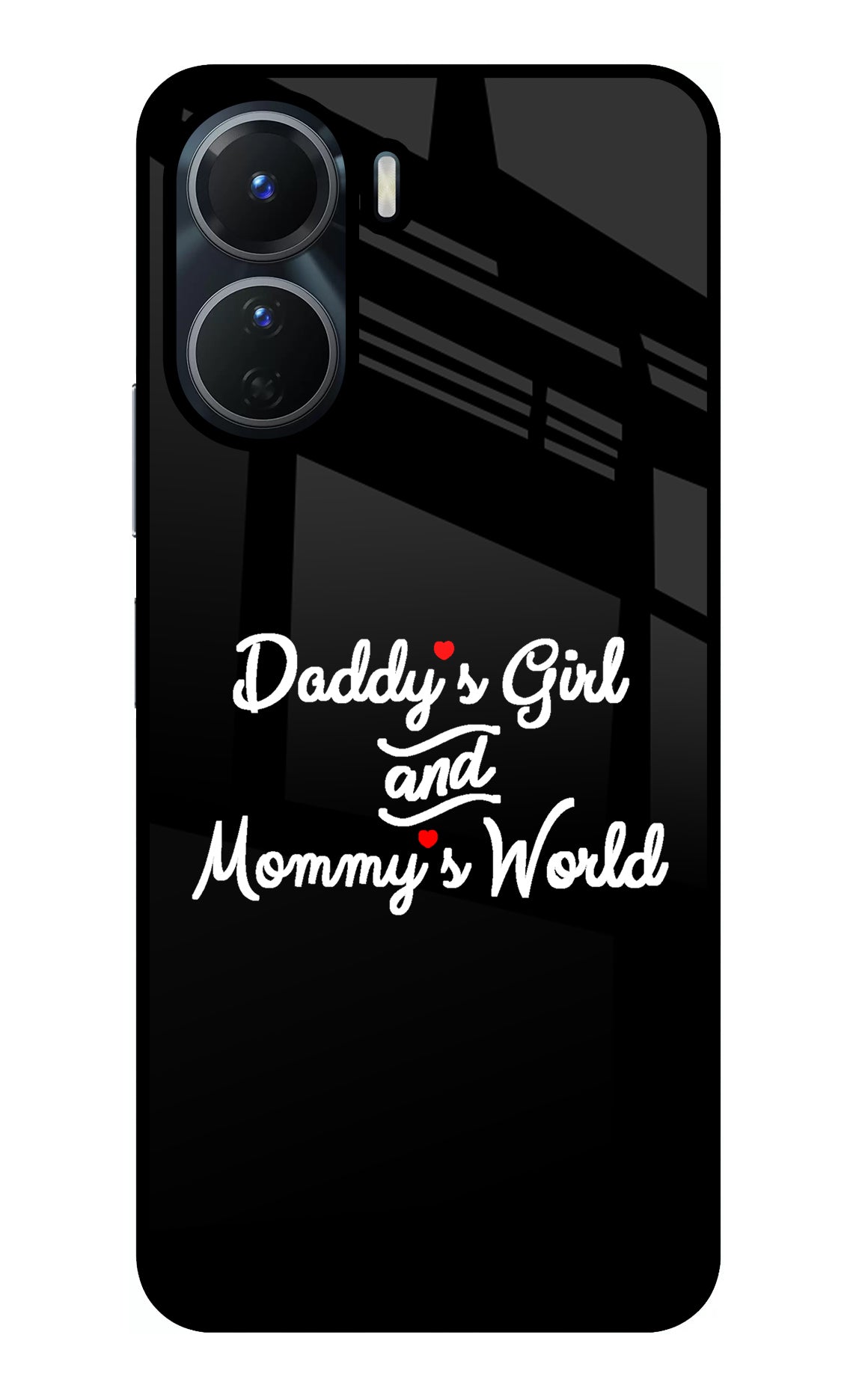 Daddy's Girl and Mommy's World Vivo Y16 Glass Case