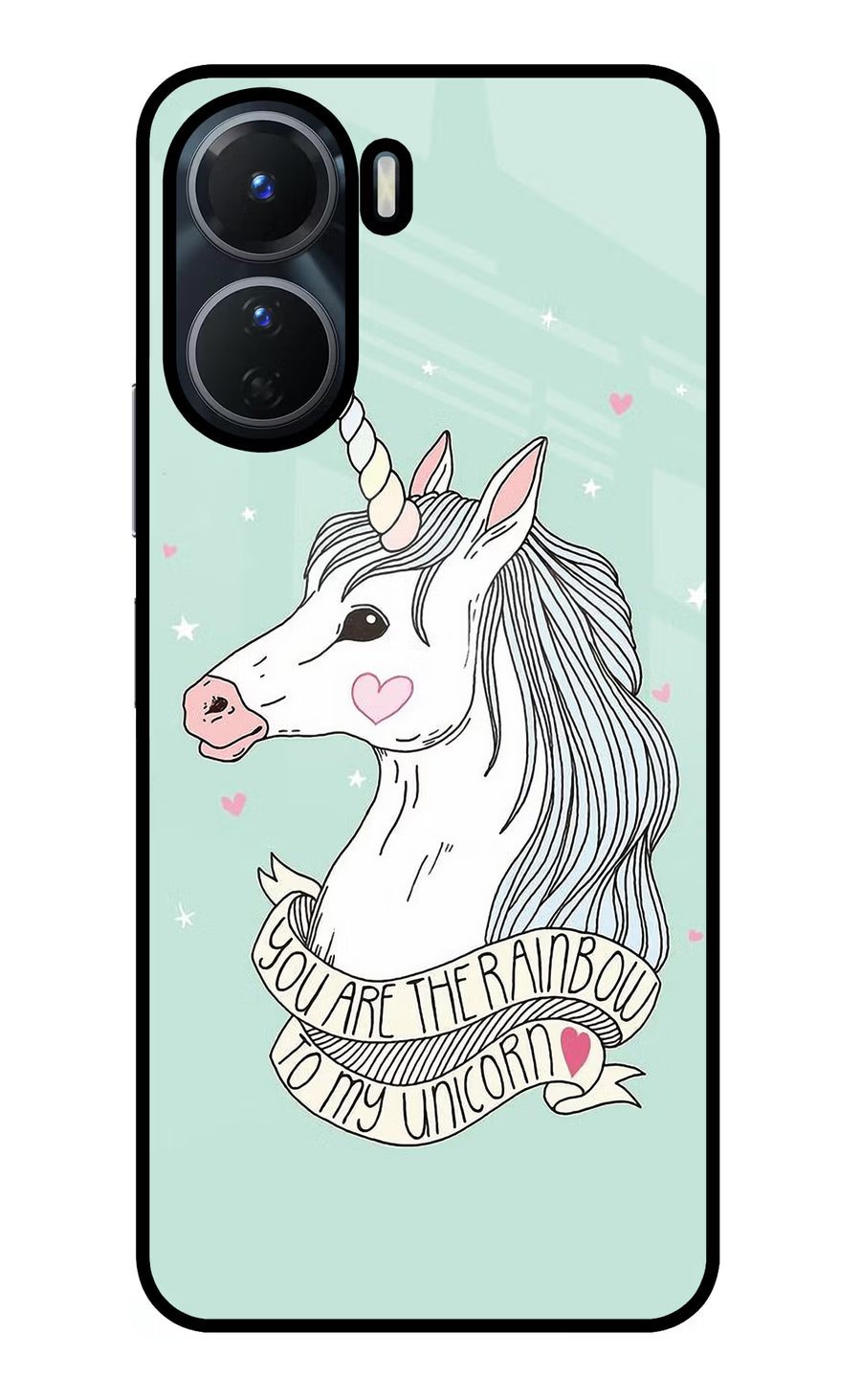 Unicorn Wallpaper Vivo Y16 Back Cover, Glass case