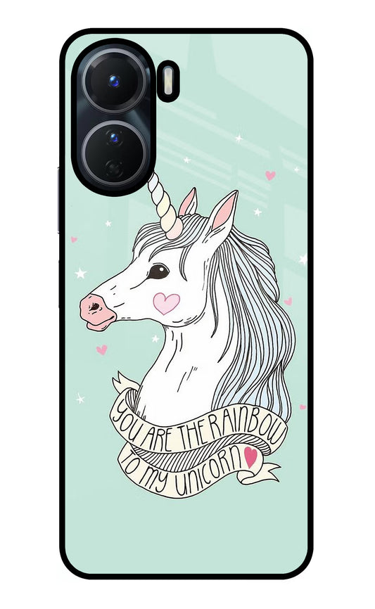 Unicorn Wallpaper Vivo Y16 Glass Case