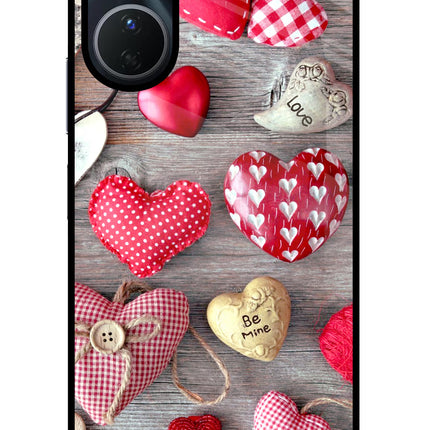Love Wallpaper Vivo Y16 Glass Case Back Cover by Casekaro