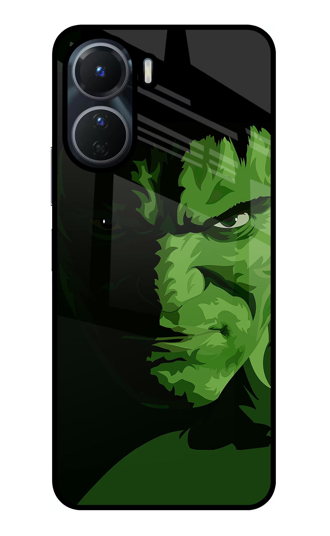 HULK Vivo Y16 Glass Case Back Cover by Casekaro